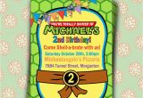 Ninja Turtles Birthday Invites Printable Teenage Mutant Ninja Turtles Birthday