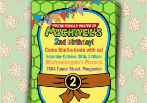 Ninja Turtles Birthday Invites Printable Teenage Mutant Ninja Turtles Birthday