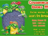 Ninja Turtles Birthday Invites Teenage Mutant Ninja Turtles Birthday Invitation Free