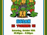 Ninja Turtles Birthday Invites Teenage Mutant Ninja Turtles Birthday Invitations Tmnt