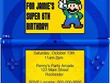 Nintendo Ds Birthday Party Invitations Diy Printable Video Game Birthday Party Invitation Video