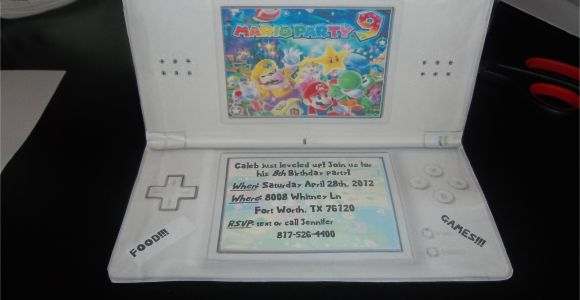 Nintendo Ds Birthday Party Invitations Inside 39 Mario Party 9 39 Birthday Party Invitation Made to