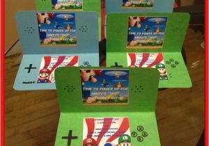 Nintendo Ds Birthday Party Invitations Nintendo Ds Invitations I Made for My sons Super Mario