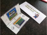 Nintendo Ds Birthday Party Invitations Super Mario Ds Birthday Invitation and Envelope My son