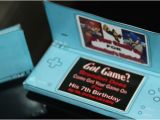 Nintendo Ds Birthday Party Invitations Video Games Birthday Party Ideas Ideas Video Game Party