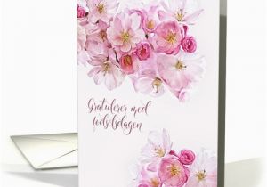 Norwegian Birthday Card Happy Birthday In norwegian Blossoms Card 1432222