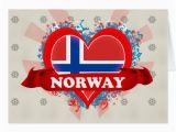 Norwegian Birthday Card Vintage I Love norway Greeting Card Zazzle