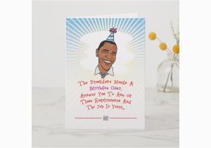 Obama Birthday Cards Barack Obama Birthday Card Zazzle Ca