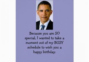 Obama Happy Birthday Card Obama Birthday Wishes Card Zazzle Com