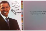 Obama Happy Birthday Card President Obama Happy Birthday Card