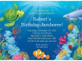 Ocean themed Birthday Invitations Ocean Party Personalized Invitation Each Cheap themed