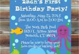 Ocean themed Birthday Invitations Ocean theme First Birthday Invitation 1st 2nd 3rd Birthday