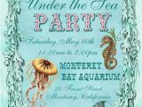 Ocean themed Birthday Invitations Under the Sea Birthday Party Invitations Eysachsephoto Com