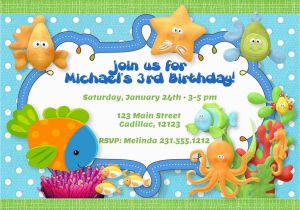 Ocean themed Birthday Invitations Under the Sea theme Birthday Party Invitation Boys Under the