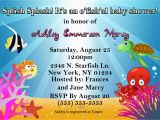 Ocean themed Birthday Party Invitations Ocean theme Baby Shower Invitations Kustom Kreations