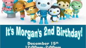 Octonauts Birthday Invites 12 Printed Octonauts Birthday Invitations by