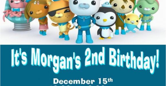 Octonauts Birthday Invites 12 Printed Octonauts Birthday Invitations by