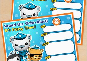 Octonauts Birthday Party Invitations Free Printable Octonauts Birthday Invitation