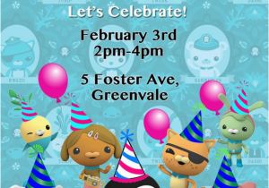 Octonauts Birthday Party Invitations Items Similar to Girls Octonauts Invite Girls Birthday