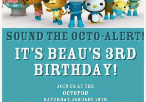 Octonauts Birthday Party Invitations Octonauts Birthday Invitations Invitation Librarry