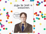 Office Birthday Card the Office Birthday Card Dwight Schrute Michael Scott Jim