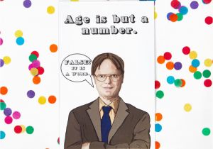 Office Birthday Card the Office Birthday Card Dwight Schrute Michael Scott Jim