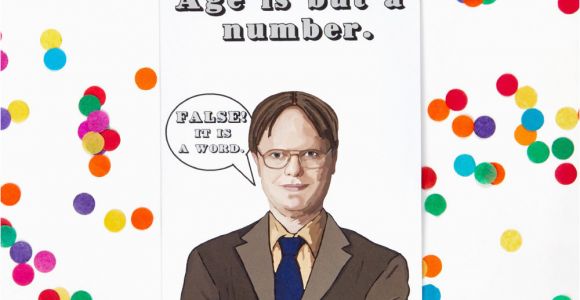 Office Birthday Card the Office Birthday Card Dwight Schrute Michael Scott Jim