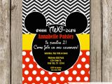Oh toodles Birthday Invitations Mickey Mouse Oh Two Dles Birthday Invitation Mickey Mouse