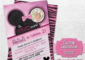 Oh toodles Birthday Invitations Minnie Mouse Oh Twodles Oh toodles Birthday by