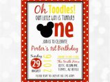 Oh toodles Birthday Invitations Oh toodles Birthday Invitation Boy Birthday Invite Red