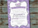 Oh toodles Birthday Invitations Oh toodles Minnie Mouse 2nd Birthday Party Invitation Winter