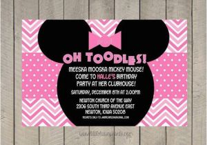 Oh toodles Birthday Invitations Oh toodles Pink Invitations