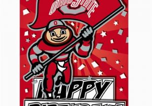 Ohio State Birthday Card Ohio State Buckeyes Greeting Card Birthday 4 Bucknut