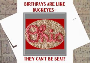 Ohio State Birthday Card Ohio State Card Buckeye Card Funny Birthday Card Osu