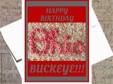 Ohio State Birthday Card Ohio State Card Funny Birthday Card Buckeye Card Osu Card