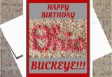 Ohio State Birthday Card Ohio State Card Funny Birthday Card Buckeye Card Osu Card