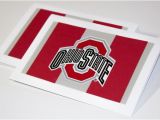Ohio State Birthday Card Ohio State University Buckeyes Scarlet Gray Greeting Cards