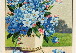 Old Fashioned Birthday Cards Victorian Postcard Graphics Vintage Birthday Postcard