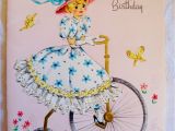 Old Fashioned Birthday Cards Vintage Old Fashioned Birthday Card 1950 39 S