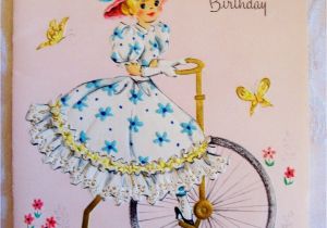 Old Fashioned Birthday Cards Vintage Old Fashioned Birthday Card 1950 39 S