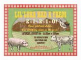 Old Macdonald Had A Farm Birthday Invitations Farm Party Invitation Old Macdonald Had A Farm Zazzle