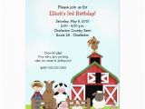 Old Macdonald Had A Farm Birthday Invitations Old Macdonald Eieio Farm Barnyard Birthday Invite Zazzle