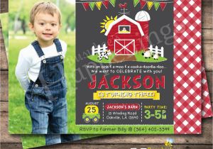 Old Macdonald Had A Farm Birthday Invitations Old Macdonald Had A Farm Birthday Invitations Lijicinu