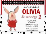 Olivia the Pig Birthday Invitations 17 Best Images About Olivia the Pig On Pinterest Party