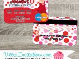 Olivia the Pig Birthday Invitations Personalized Olivia the Pig Party Credit Card Invitations