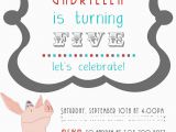 Olivia the Pig Birthday Invitations Sweet Bambinos Real Party Olivia the Pig Birthday Party