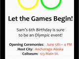 Olympic Birthday Party Invitations An Olympic Birthday Party Profoundly ordinary