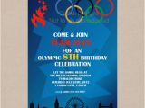 Olympic Birthday Party Invitations Items Similar to Sale Olympic Games Party Invitation