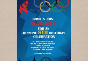 Olympic Birthday Party Invitations Items Similar to Sale Olympic Games Party Invitation