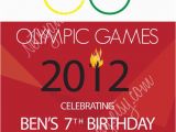 Olympic Birthday Party Invitations Olympic Birthday Invitation by Netsyandcompany On Etsy